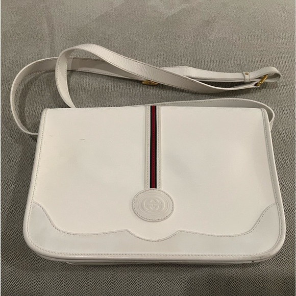 Authentic vintage Gucci white crossbody bag - Picture 1 of 8
